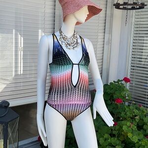 Missoni Gradient Knit One Piece Swimsuit